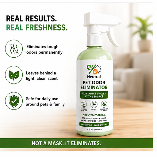 Pawscent Neutral bottle in a fresh home